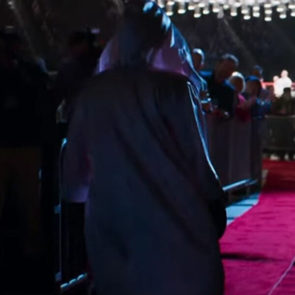Christy Martin Sydney Sweeney Pink Satin Robe