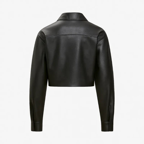 Sydney Sweeney Paris Fashion Week Leather Jacket