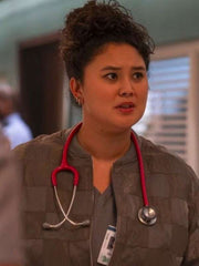 Dr. Dana Dang Brilliant Minds Grey Bomber Jacket