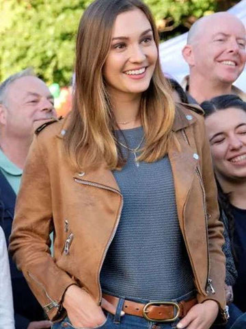 Joy Harper Good Witch S06 Brown Leather Jacket
