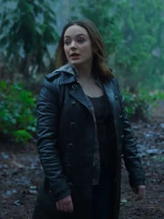 Scylla Ramshorn Motherland Fort Salem S03 Black Leather Coat