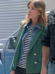 Christa Miller Shrinking S02 Green Blazer