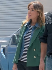 Shrinking Christa Miller Green Blazer