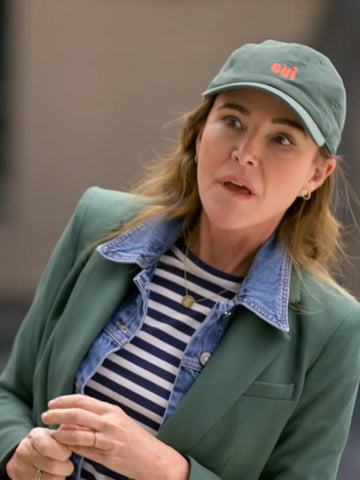 Shrinking Christa Miller Green Blazer