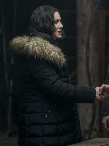 Arienne Mandi The Night Agent S02 Black Puffer Jacket