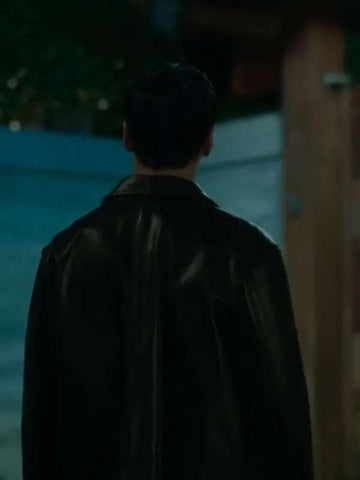 Um Tae-Seong The Trunk 2024 Black Leather Jacket