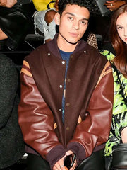 Anthony Keyvan XO Kitty Brown Varsity Jacket