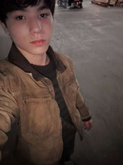 Hershel Rhee The Walking Dead Dead City Brown Jacket