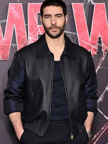 Tahar Rahim Madame Web Premiere Leather Jacket