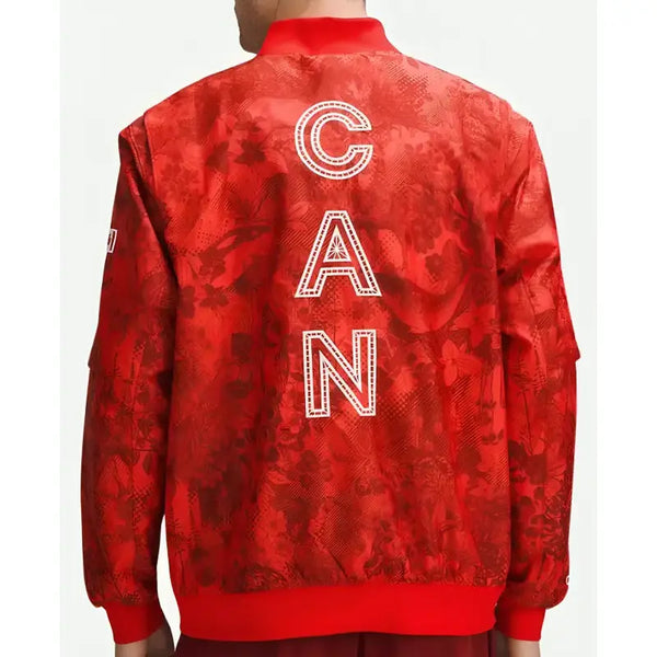 Canada Olympic Red Bomber Jacket