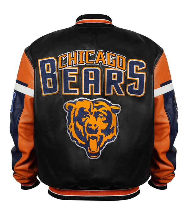 Chicago Bears Bomber Leather Jacket