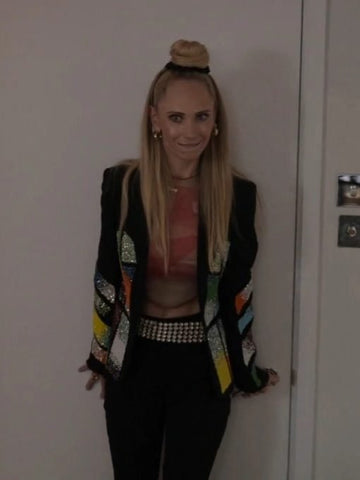 Ted Lasso Season 3 Keeley Jones Beaded Crepe Blazer