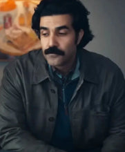 The Better Sister S01 Bobby Naderi Grey Leather Jacket