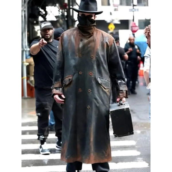 The Bride 2025 Christian Bale Leather Coat