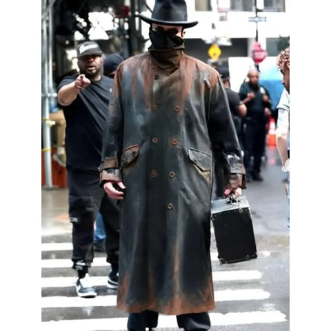 The Bride 2025 Christian Bale Leather Coat