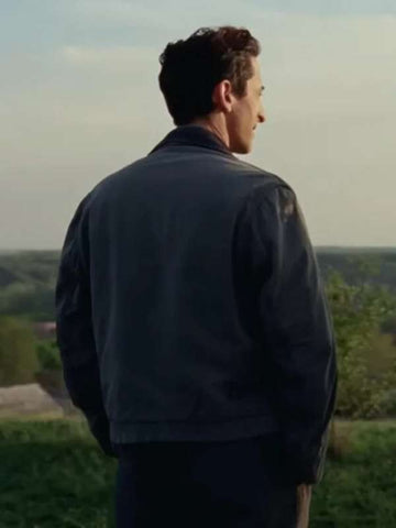 Adrien Brody The Brutalist Blue Jacket