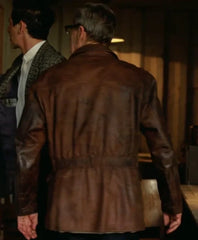 The Brutalist Jonathan Hyde Leather Jacket
