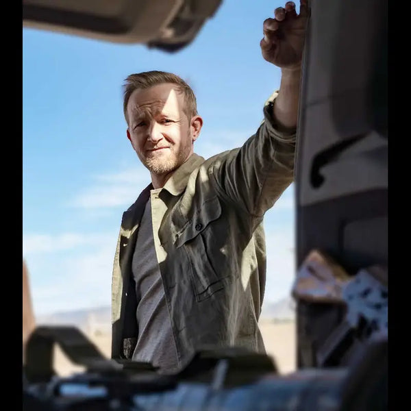 The Cleaning Lady Eric Ladin Beige Jacket