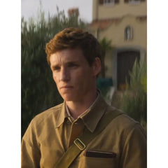 Eddie Redmayne The Day of the Jackal Brown Cotton Jacket