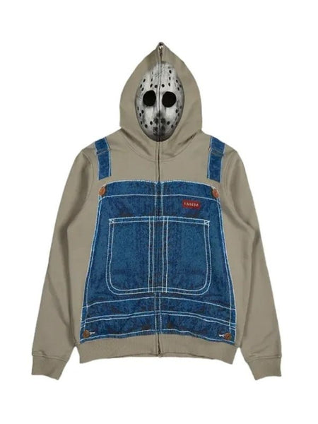 The Death Of Slim Shady Grey Zipper Hoodie