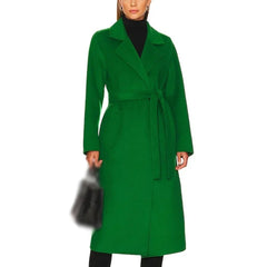 The Equalizer S04 Liza Lapira Green Belted Coat
