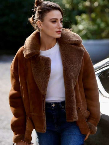Devin Akin The Family Brown Leather Jacket