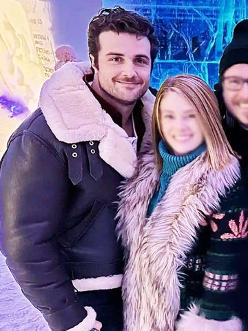 Beau Mirchoff The Finnish Line 2024 Black Leather Jacket