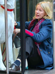 Naomi Watts The Friend 2025 Blue Trench Coat