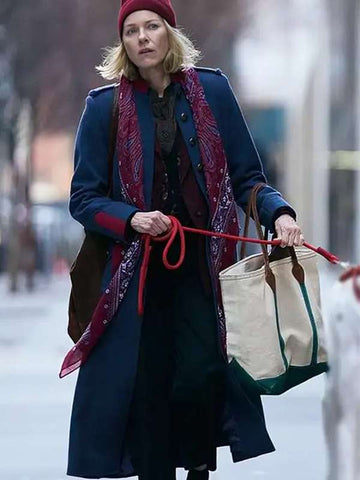 Naomi Watts The Friend 2025 Blue Trench Coat
