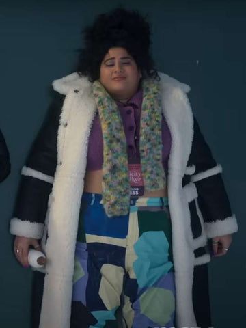 Lola Rahaii The Girls on the Bus Shearling Leather Coat