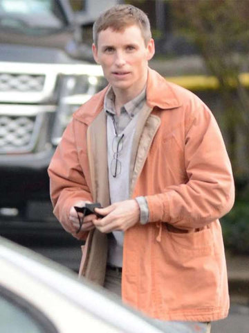 Eddie Redmayne The Good Nurse Orange Jacket