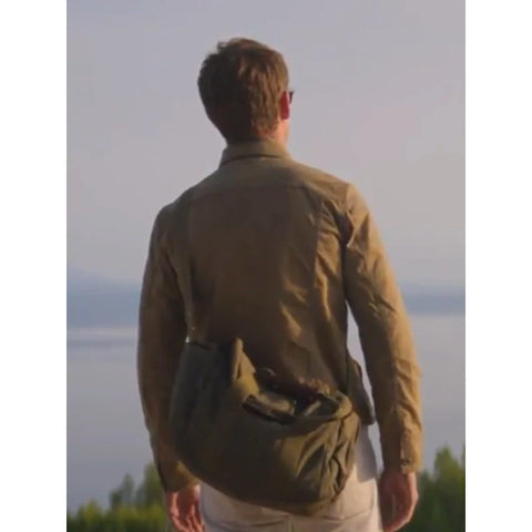 Eddie Redmayne The Day of the Jackal Brown Cotton Jacket