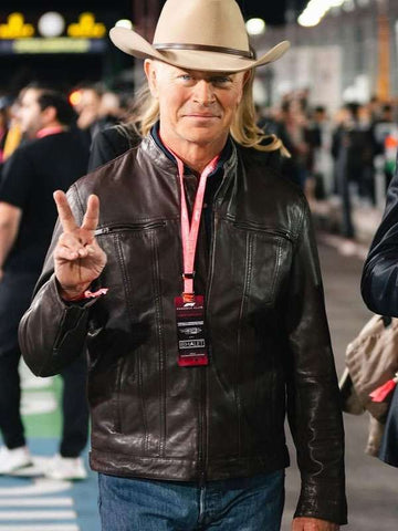 Neal McDonough The Last Rodeo Brown Leather Jacket