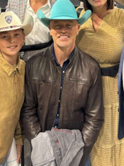 Neal McDonough The Last Rodeo Brown Leather Jacket