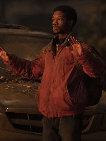 Henry Burrell The Last of Us Red Bomber Jacket
