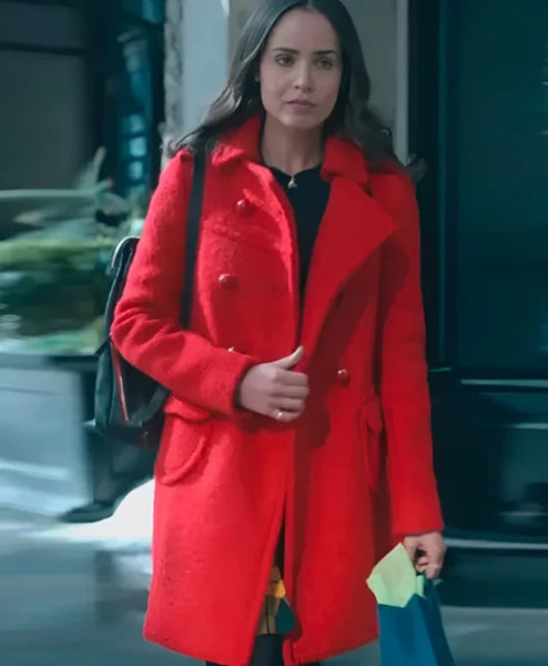 The Life List Sofia Carson Red Peacoat