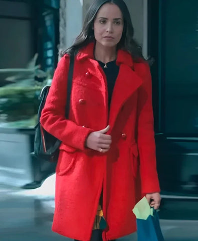 The Life List Sofia Carson Red Peacoat