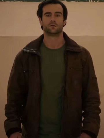 Cillian O’Sullivan The Lost Princess 2025 Brown Leather Jacket