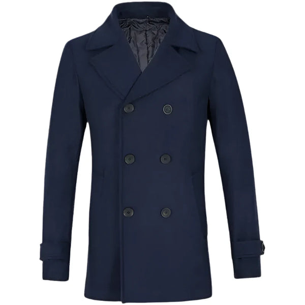 The Night Agent Peter Sutherland Blue Peacoat