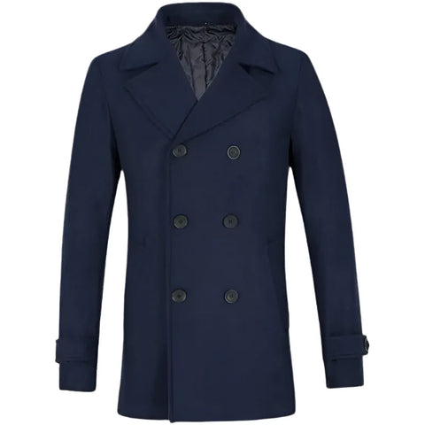 The Night Agent Peter Sutherland Blue Peacoat