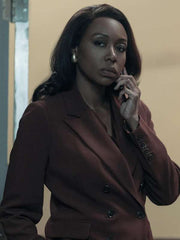 Catherine Weaver The Night Agent Maroon Blazer