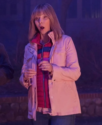 The Parenting Lisa Kudrow Pink Jacket