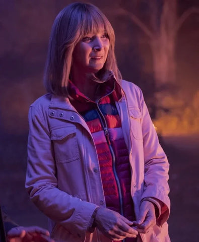 The Parenting Lisa Kudrow Pink Jacket