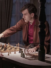 Harry Beltik The Queen’s Gambit Brown Jacket
