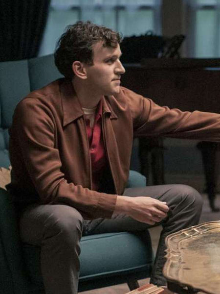 Harry Beltik The Queen’s Gambit Brown Jacket