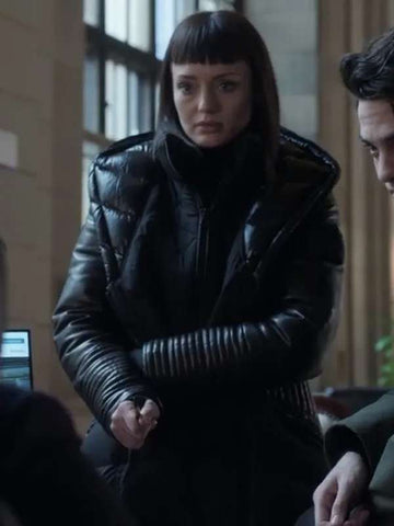 Max Meladze The Recruit S01 Black Puffer Coat