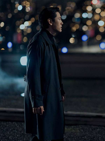 Teo Yoo The Recruit S02 Black Trench Coat