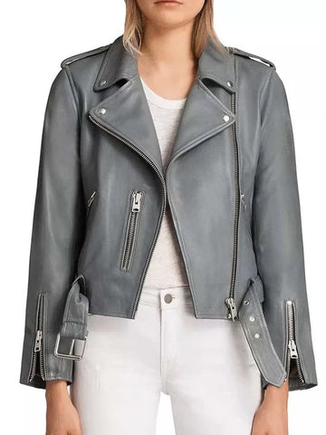 THE ROOKIE NYLA HARPER MOTORCYCLE LEATHER JACKET