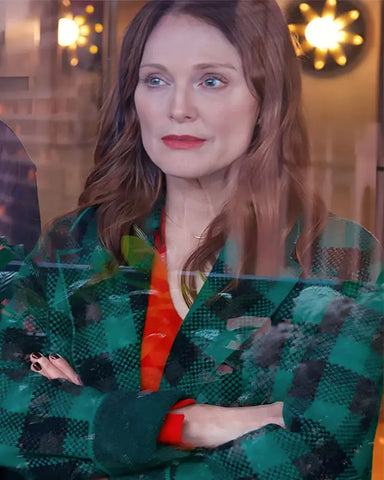 The Room Next Door Julianne Moore Checkered Jacket