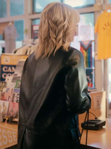 Reneé Rapp The Sex Lives of College Girls S03 Black Leather Blazer